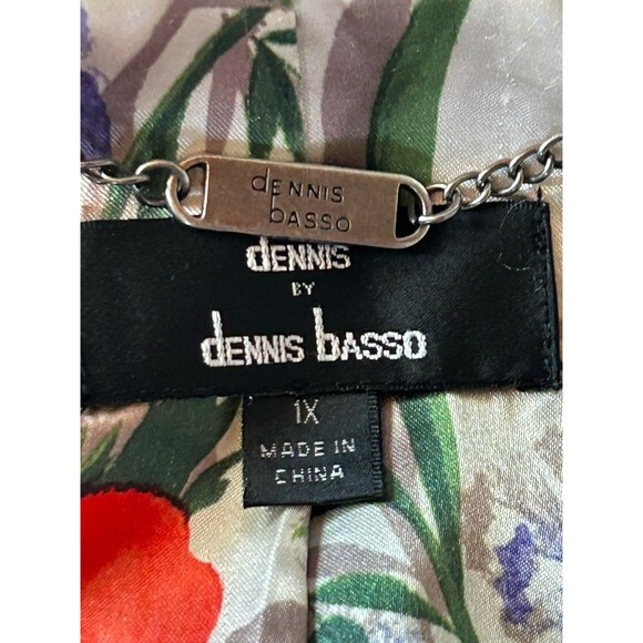 Dennis By Dennis Basso Jacket With Floral Lining Sz 1x - Picture 6 of 7